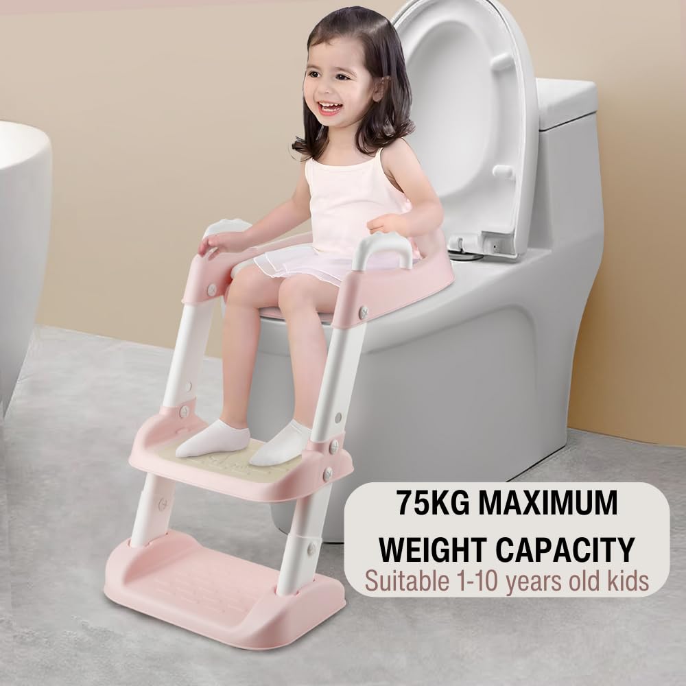 PandaEar oval seat casing fits many toilets with a kid-friendly silhouette.
