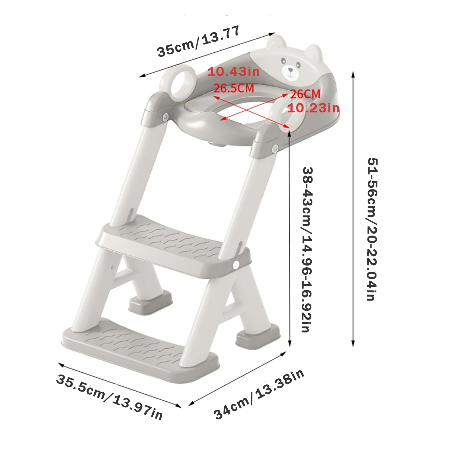 PandaEar soft cushioned potty seat enhances comfort during training.