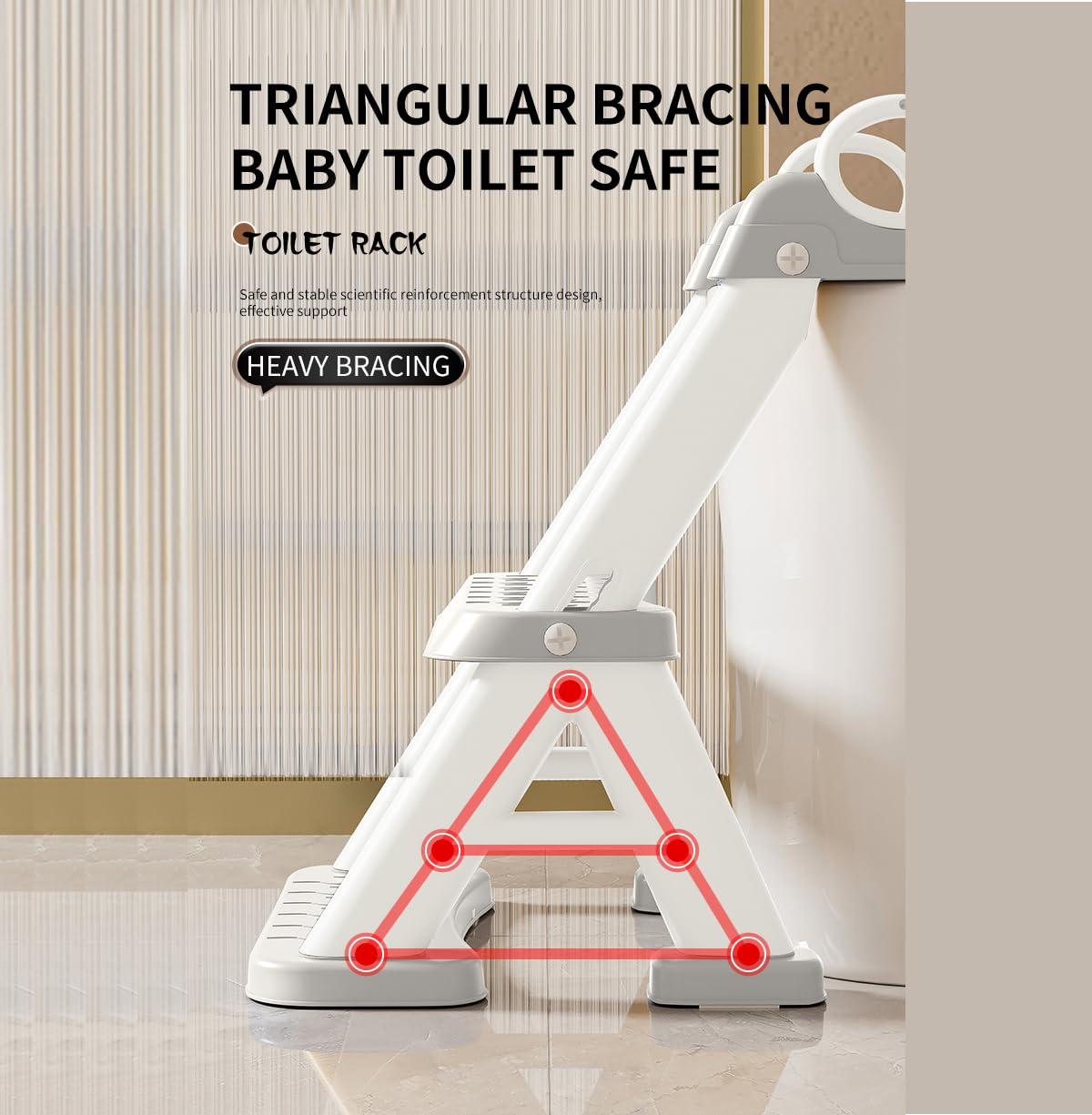 PandaEar universal-fit seat works with most standard toilets.