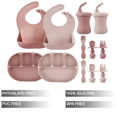 PandaEar sectioned plate with compartments for balanced meals.