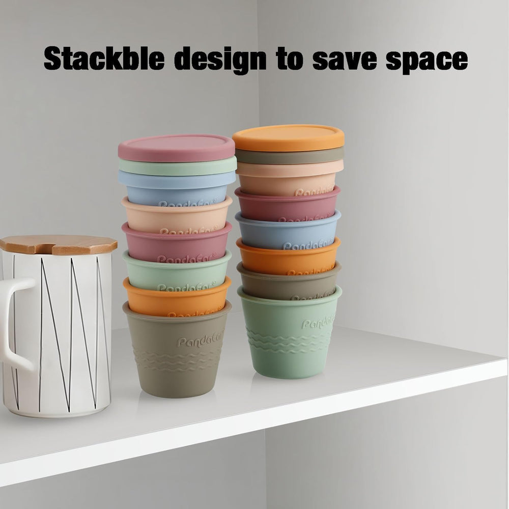 PandaEar stackable design saves kitchen space for busy families.