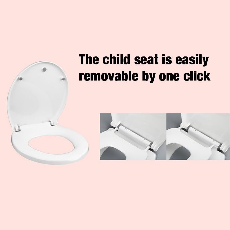 PandaEar integrated toddler seat flip-down for convenient potty sessions.