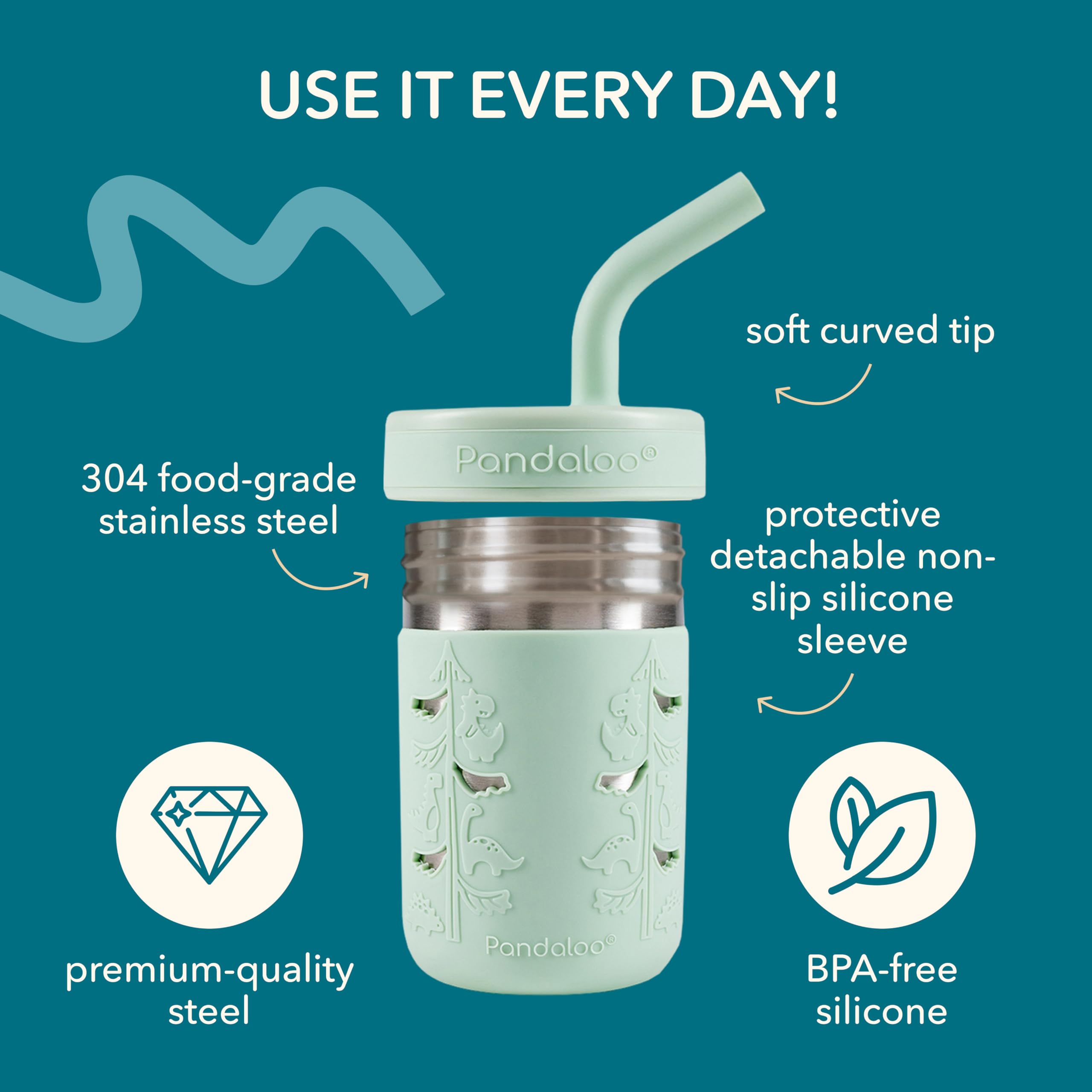 Pandaloo dual-lid cup turns into a snack container on the move