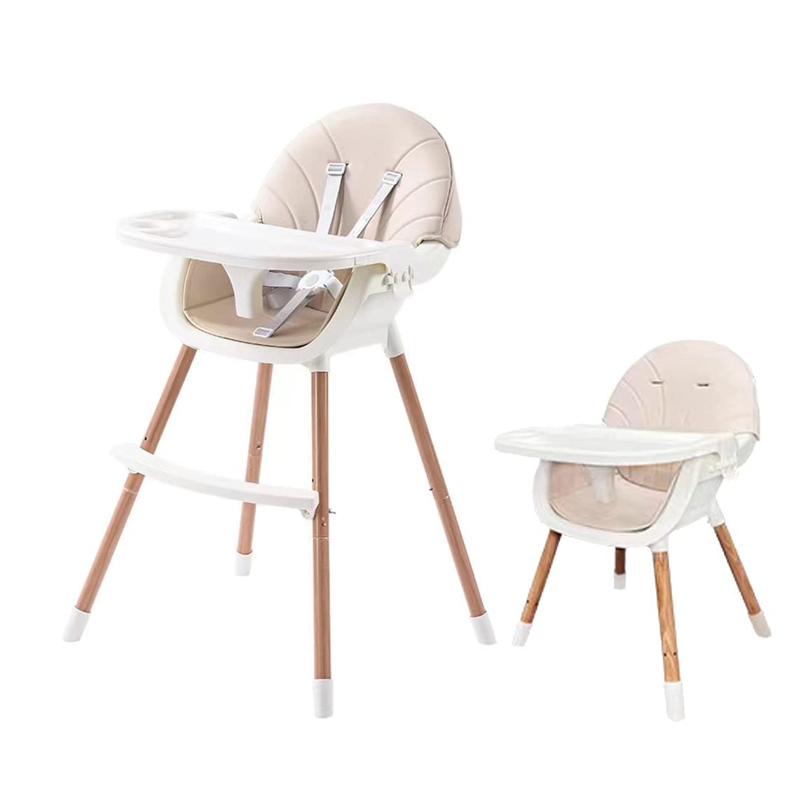 PandaEar 3-in-1 high chair with modern design for stylish, space-saving dining.