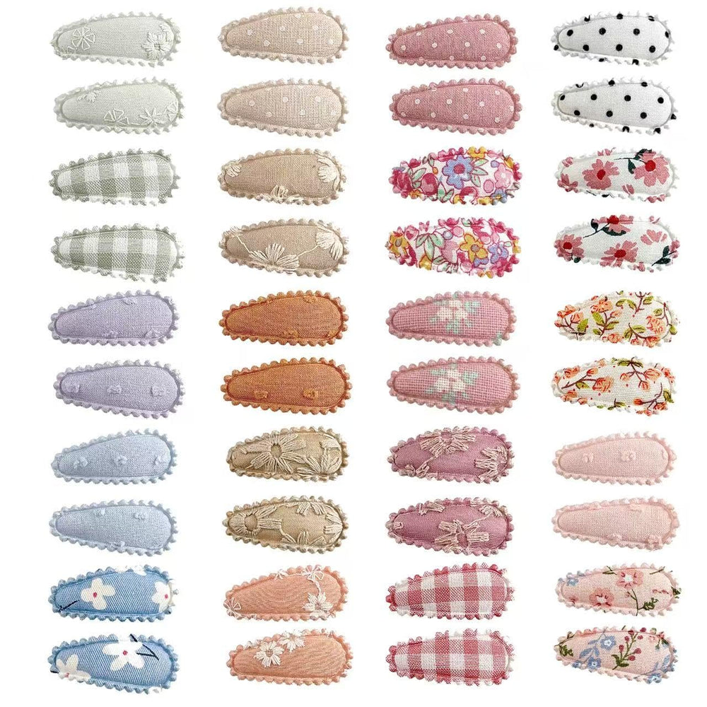 PandaEar 40-piece baby hair clip set in vibrant colors for easy daily outfits