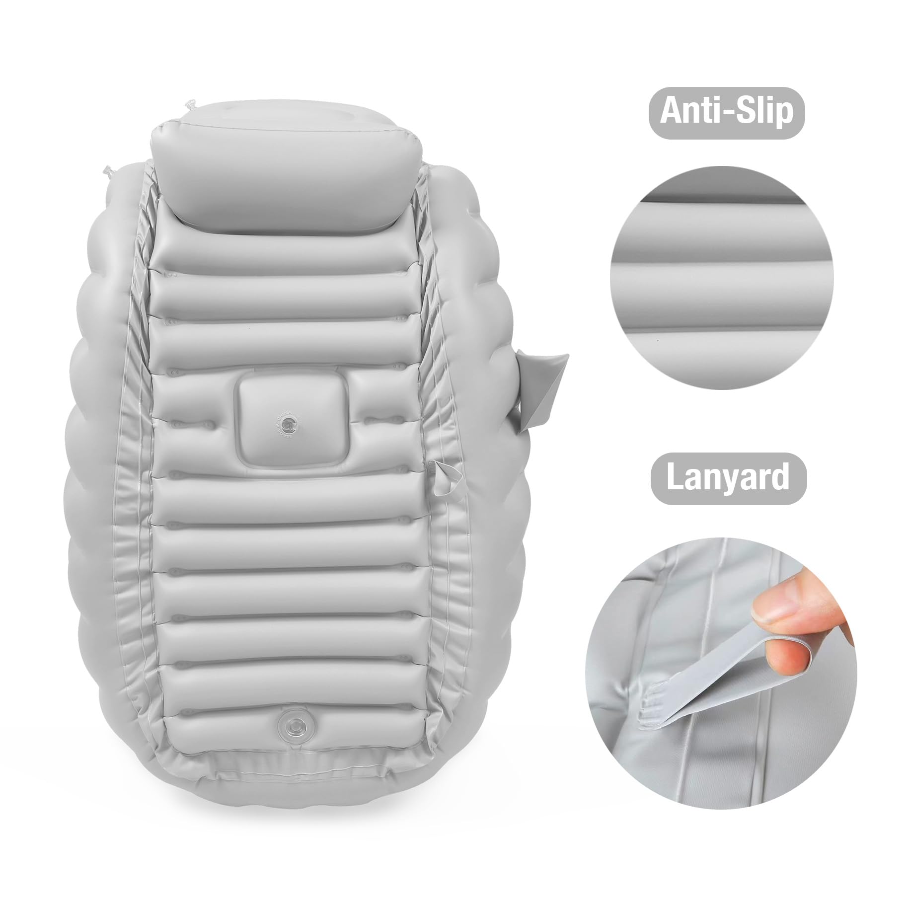 PandaEar air pump enables quick inflation for busy parents.