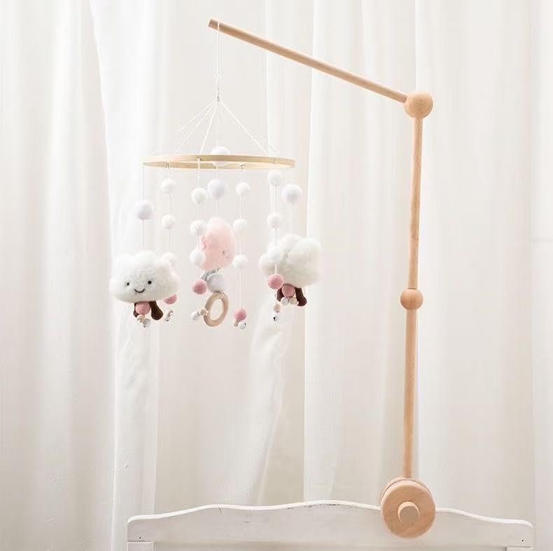 Anti-slip attachment with silicone pads ensures secure fit on most cribs.