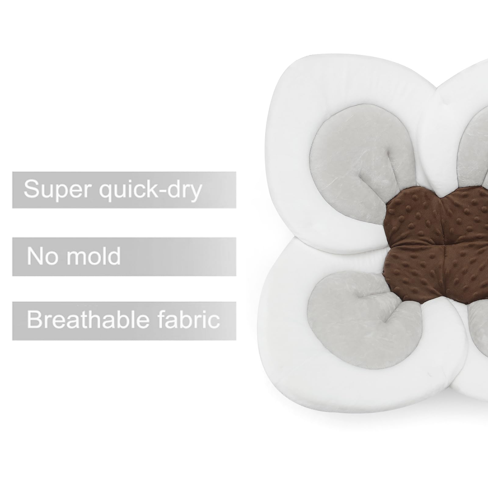 PandaEar Baby Bath Pad sink cradle design provides gentle support for delicate skin.