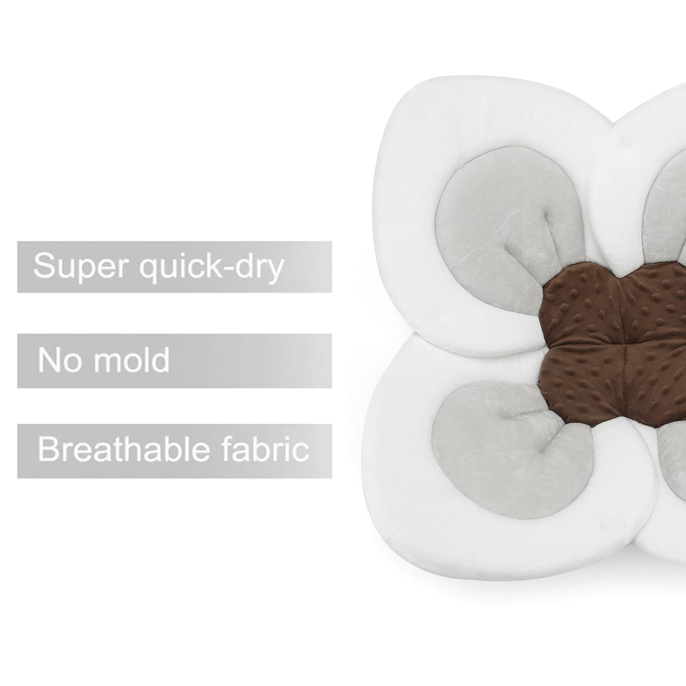 PandaEar Baby Bath Pad sink cradle design provides gentle support for delicate skin.