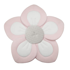 PandaEar baby bath pad with soft petals provides cradle-like sink bath support.