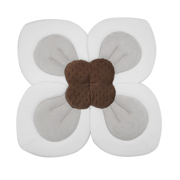 PandaEar Baby Bath Pad with soft petals cradles newborns safely during sink baths.