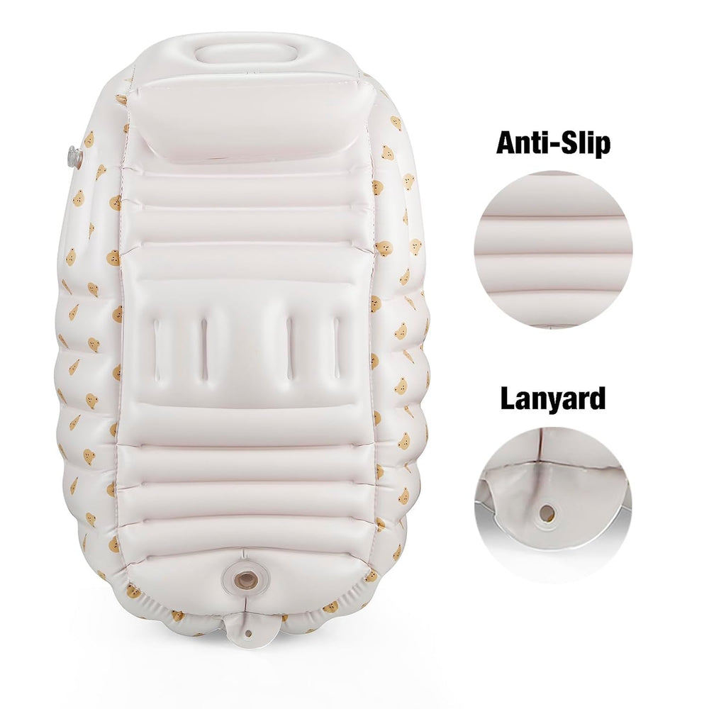 PandaEar bath tub side pocket keeps essentials within reach.