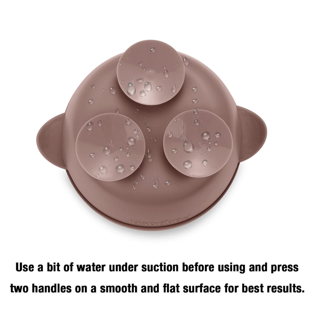 PandaEar lids for suction bowls helping store leftovers safely