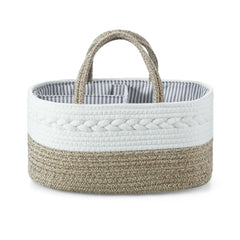 PandaEar baby diaper caddy with three compartments keeps nursery essentials neatly organized and within reach.