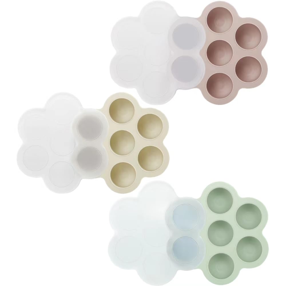 PandaEar freezer tray with seven 1-oz pods for precise portions
