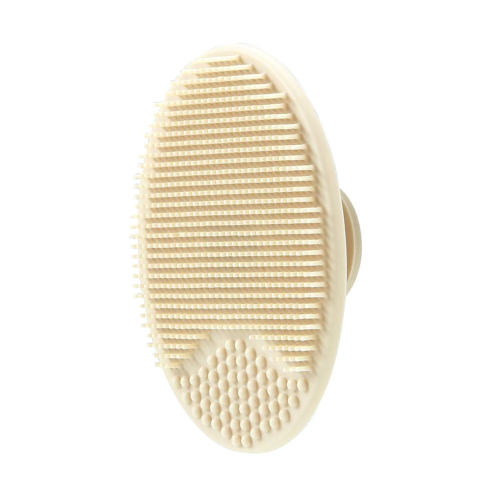 PandaEar silicone and goat bristle brushes support comfortable bath time.
