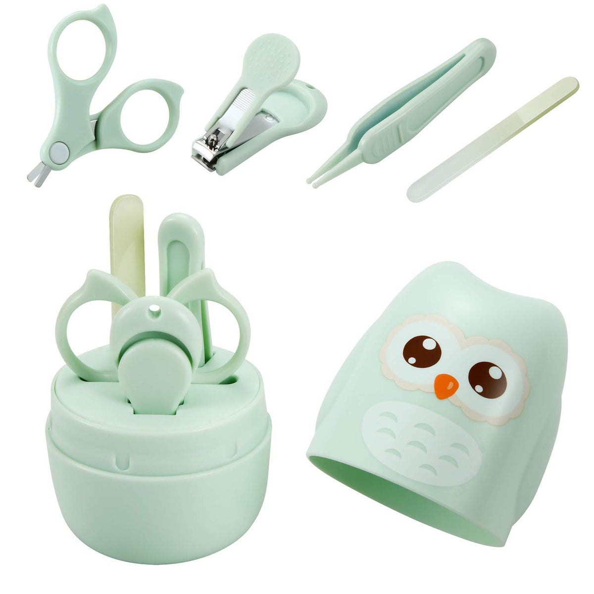 PandaEar baby nail clippers non-slip grip for precise trimming.