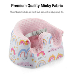 PandaEar pink rainbow pattern adds cheerful style to nurseries.