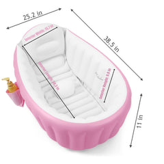 PandaEar bath tub with built-in air pump for quick inflation