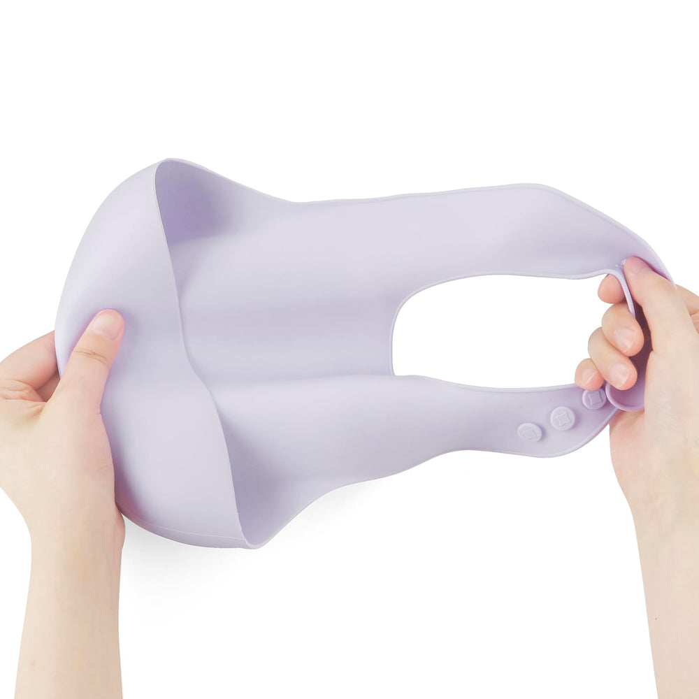 PandaEar bib protects outfits during mealtime and snack time.