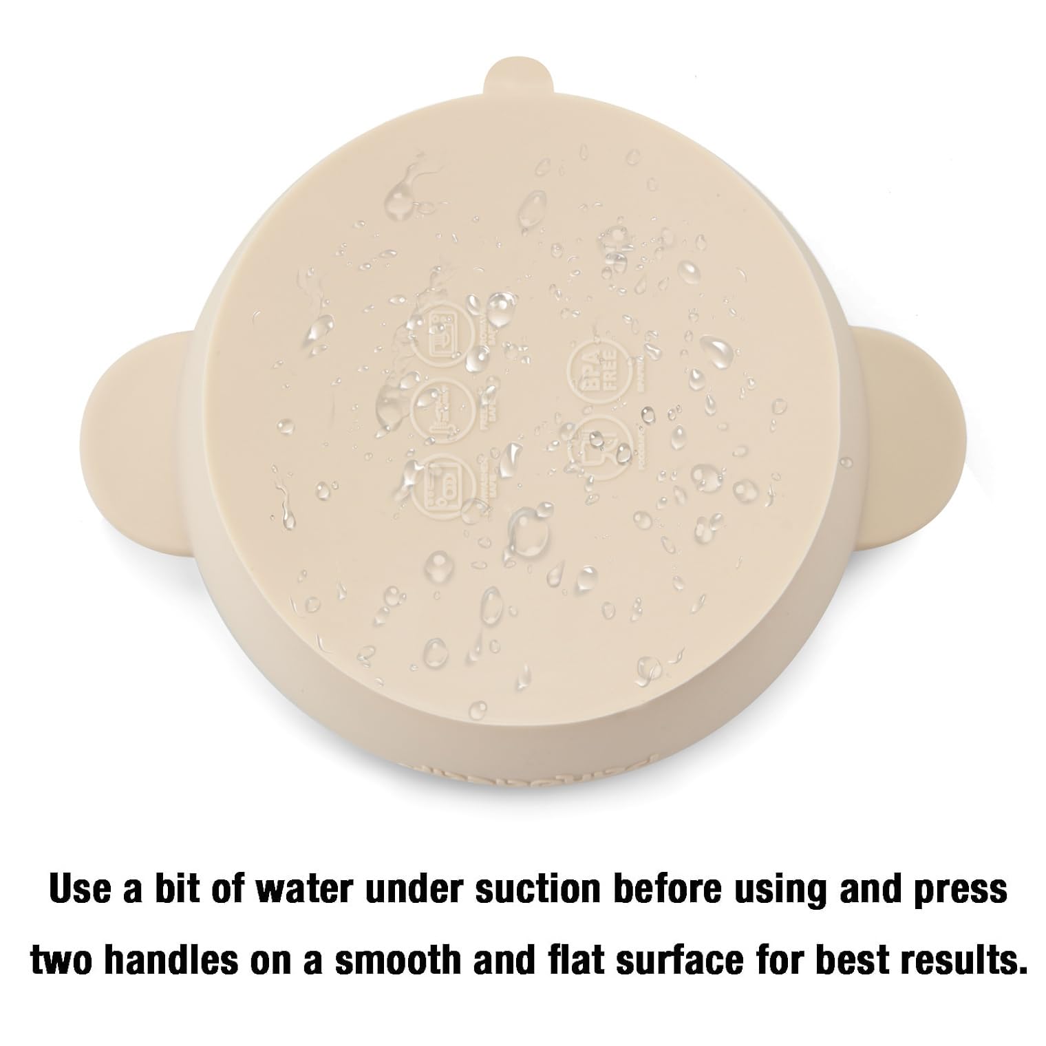 Spill-proof rims on PandaEar bowls to minimize mess during self-feeding