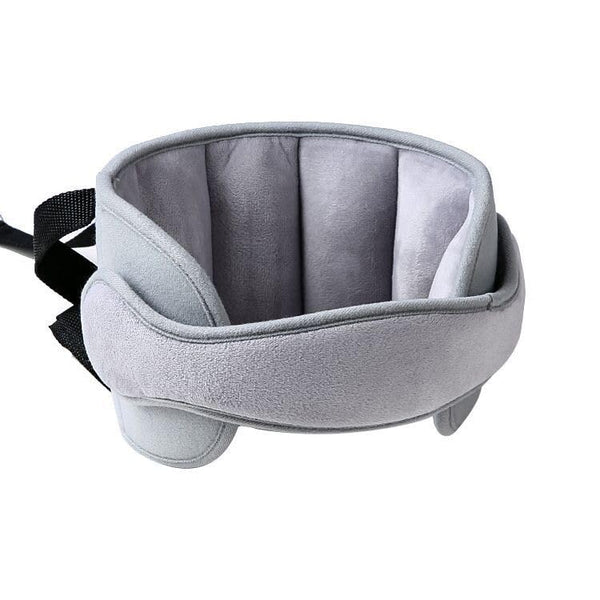 PandaEar car seat head support with angled adjustment for better comfort during rides.