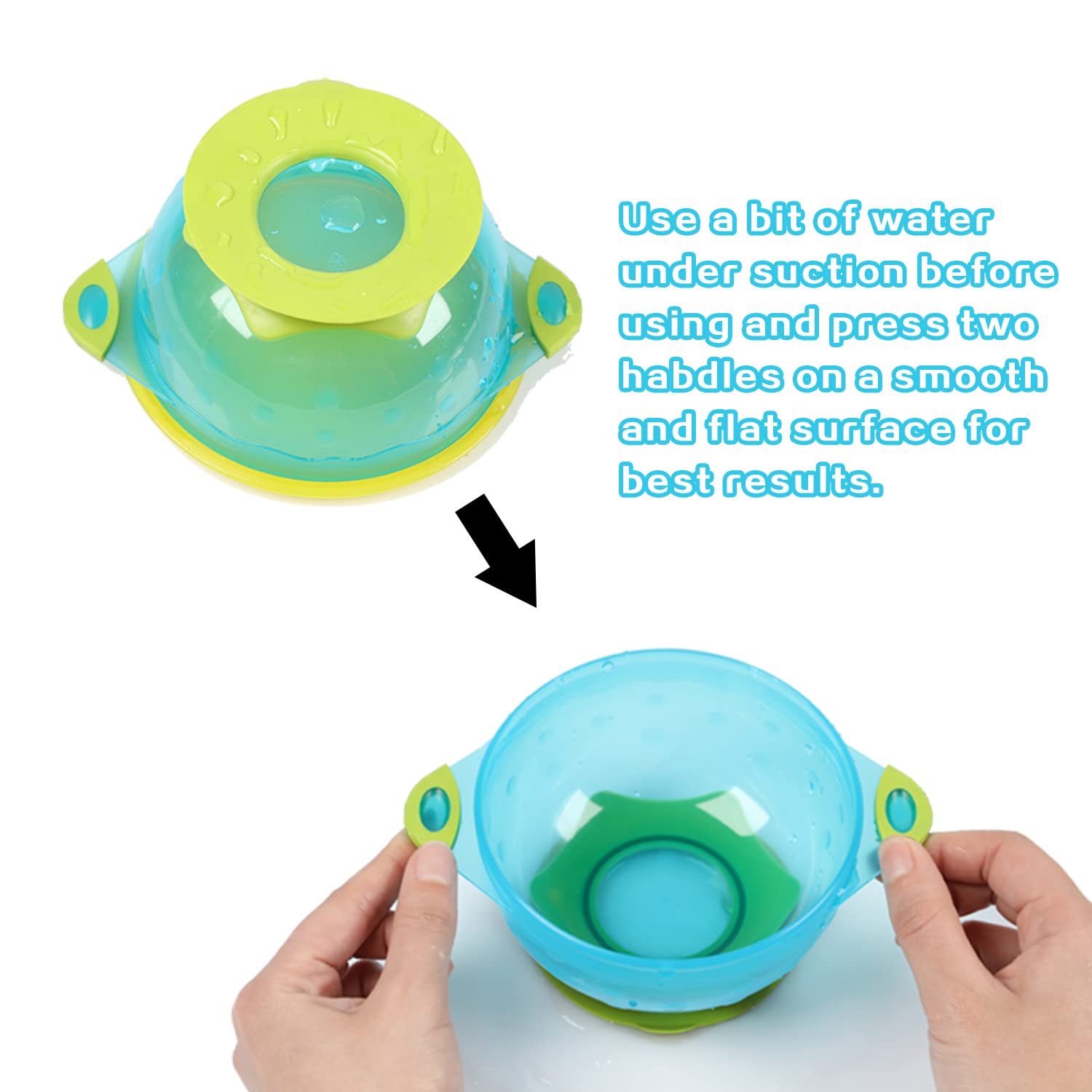 PandaEar colorful lids provide snug fit for easy storage and use.