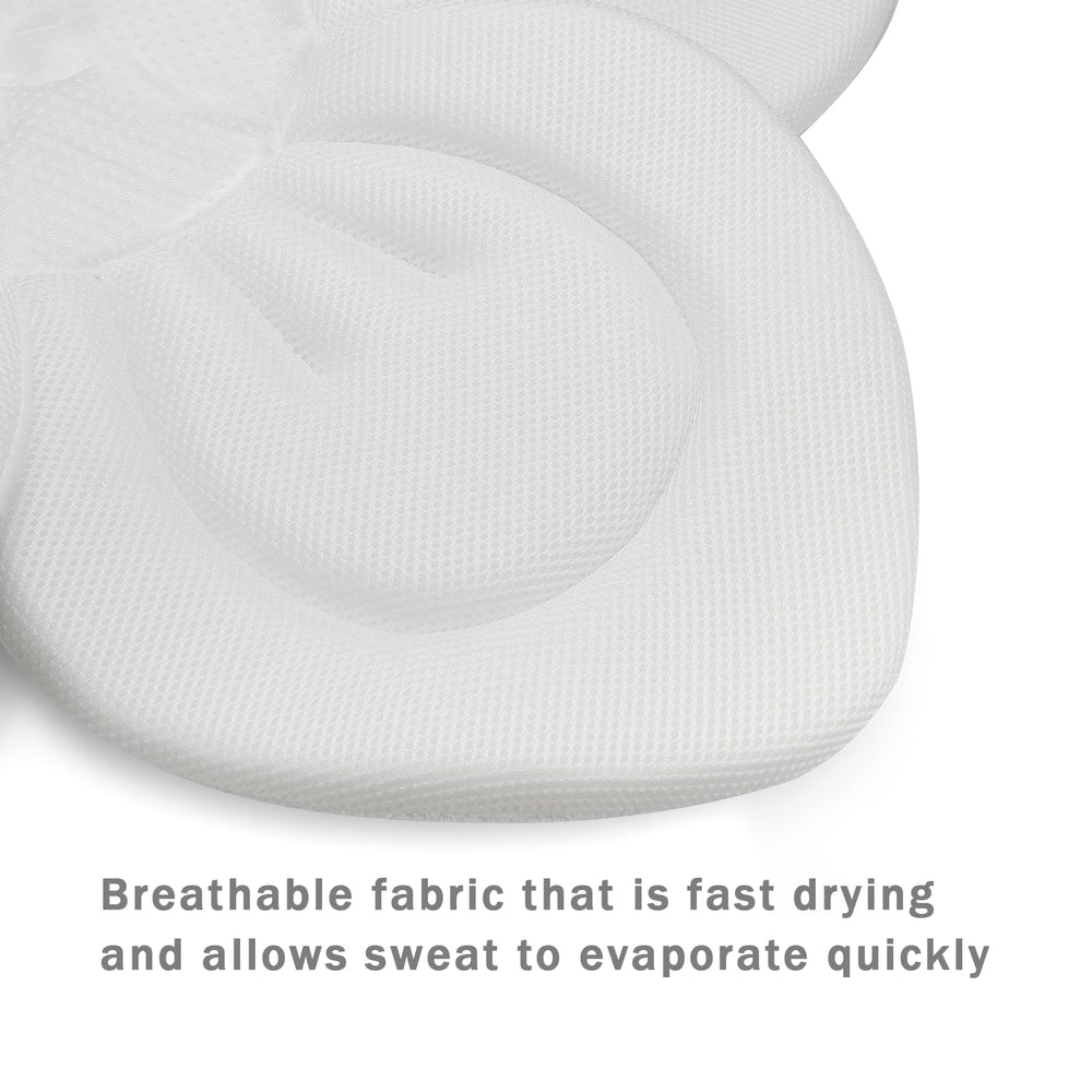 PandaEar Compact, travel-friendly bath seat fits small sinks for on-the-go families.