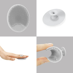 PandaEar cradle cap brush in silicone used for gentle cleansing