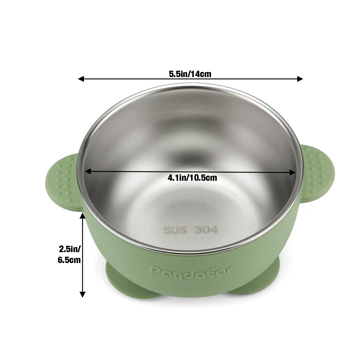 PandaEar bowls dishwasher-safe icon indicating easy cleaning.