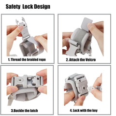 PandaEar durable anti-cut stainless steel wrist link with PU coating.
