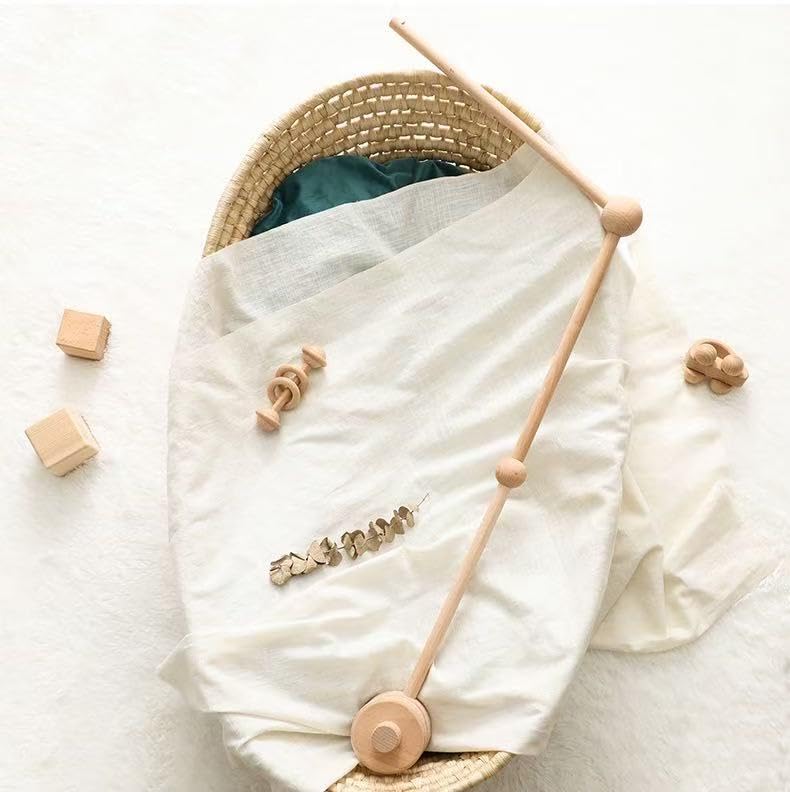 Lightweight beech wood fits any nursery theme with a natural touch.