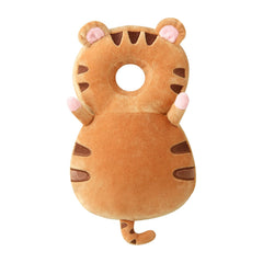 PandaEar head-protector-backpack yellow protects baby during playtime and crawling.