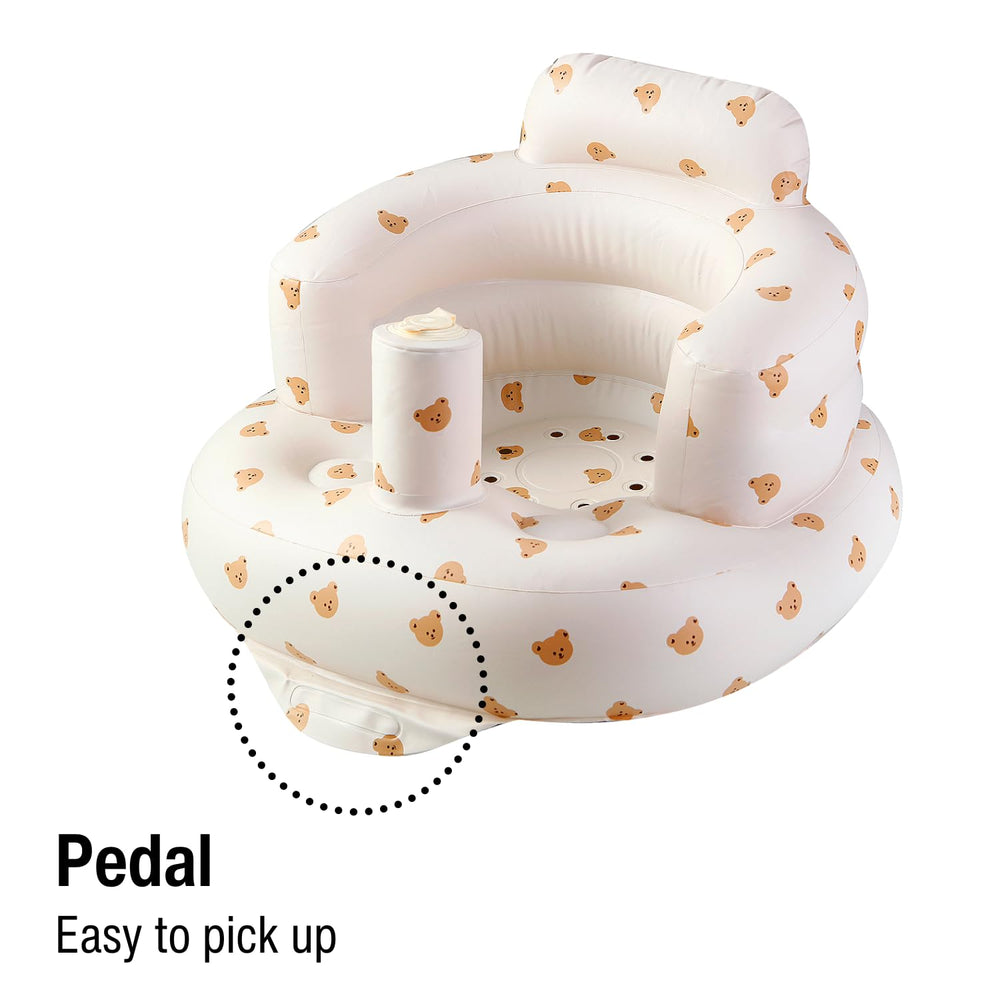 PandaEar wrap-around ergonomic design stabilizes baby's back and sides.
