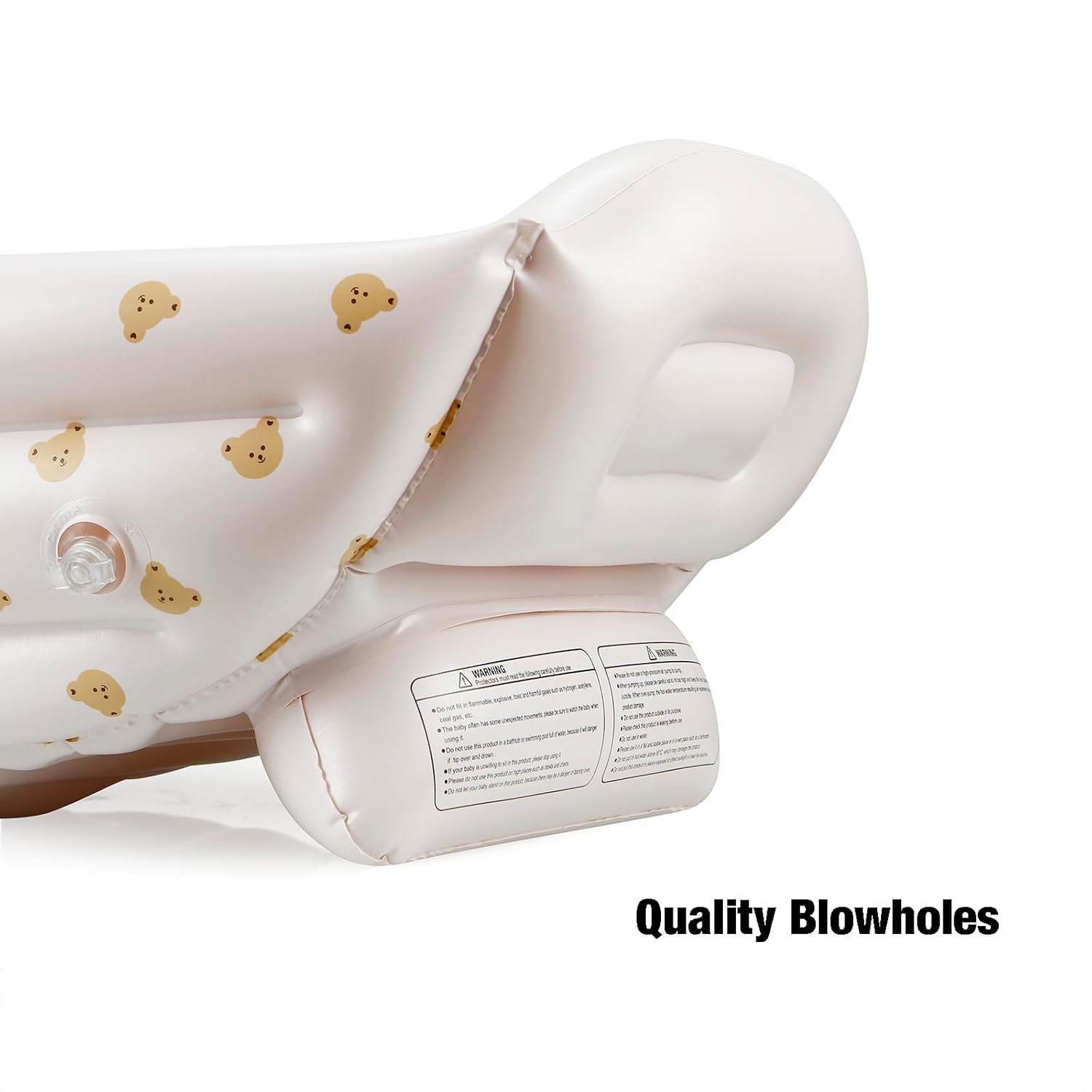 PandaEar newborn-to-toddler bath adapts as your child grows.