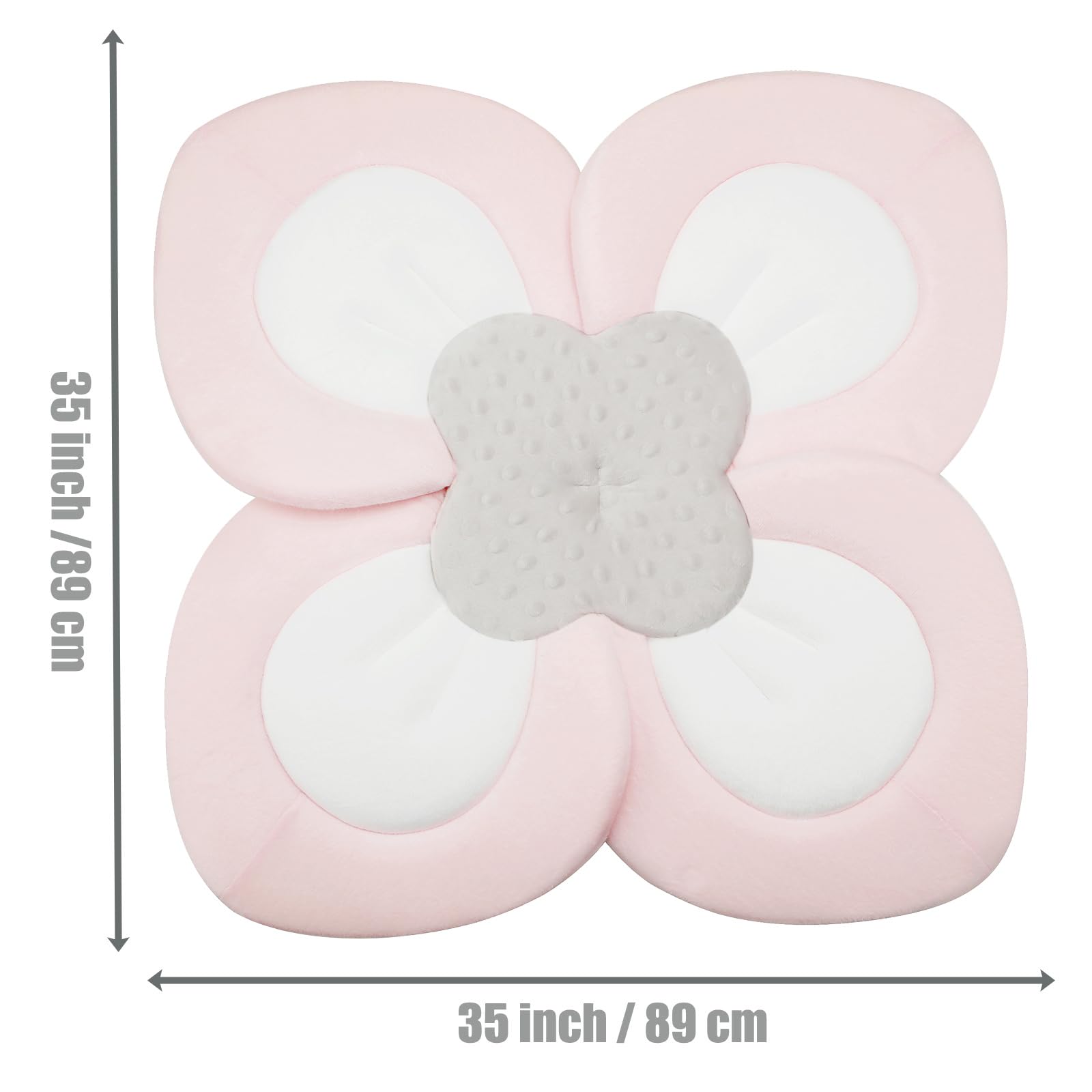 PandaEar non-slip bottom keeps baby secure during baths.