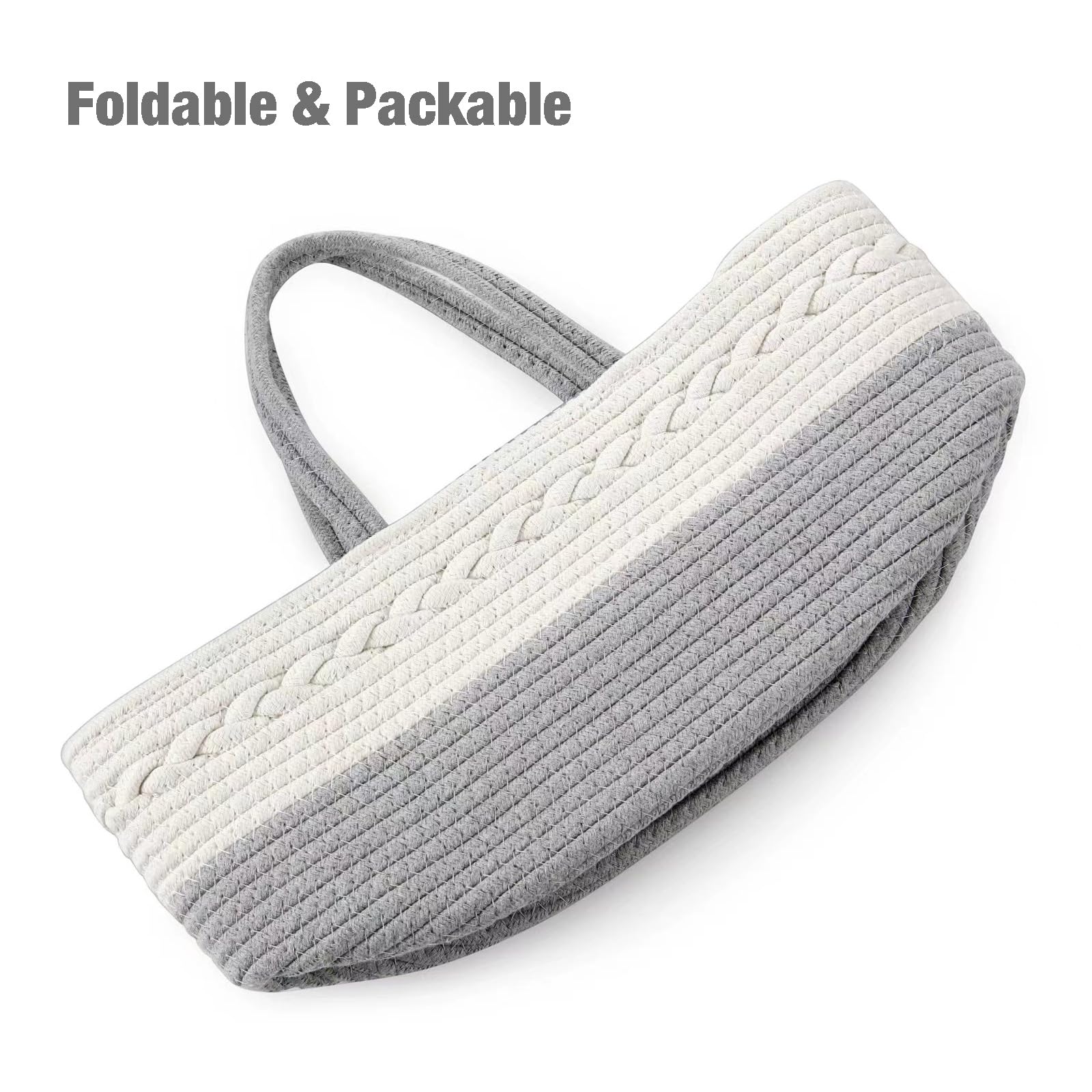Pandarear nursery storage basket helps tidy baby items.