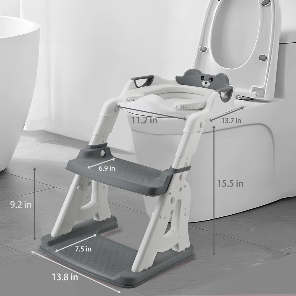 PandaEar universal-fit seat adapts to most toilet shapes.