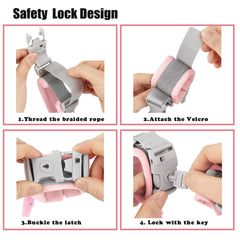 PandaEar secure key lock design prevents child removal with easy adult access.