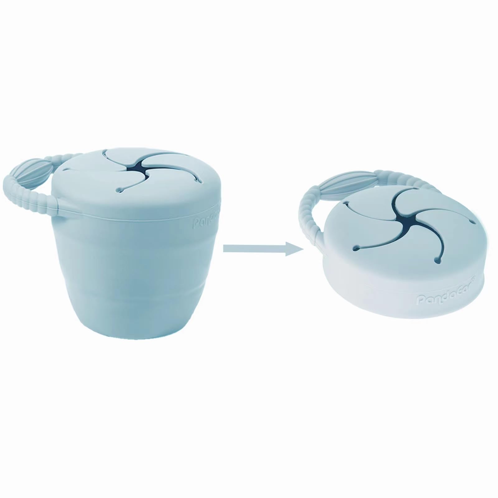 PandaEar blue spoons sized for tiny hands and gentle self-feeding.