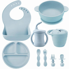 PandaEar blue suction bowl supports stable self-feeding and reduces spills.