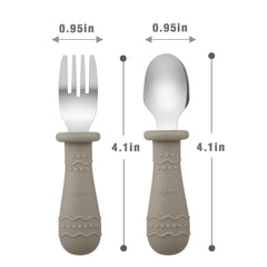 PandaEar silicone handles closeup showing kid-friendly safety features.