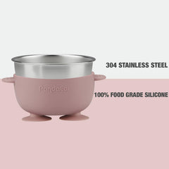 PandaEar stainless steel bowls resist stains and odors for long-lasting use.