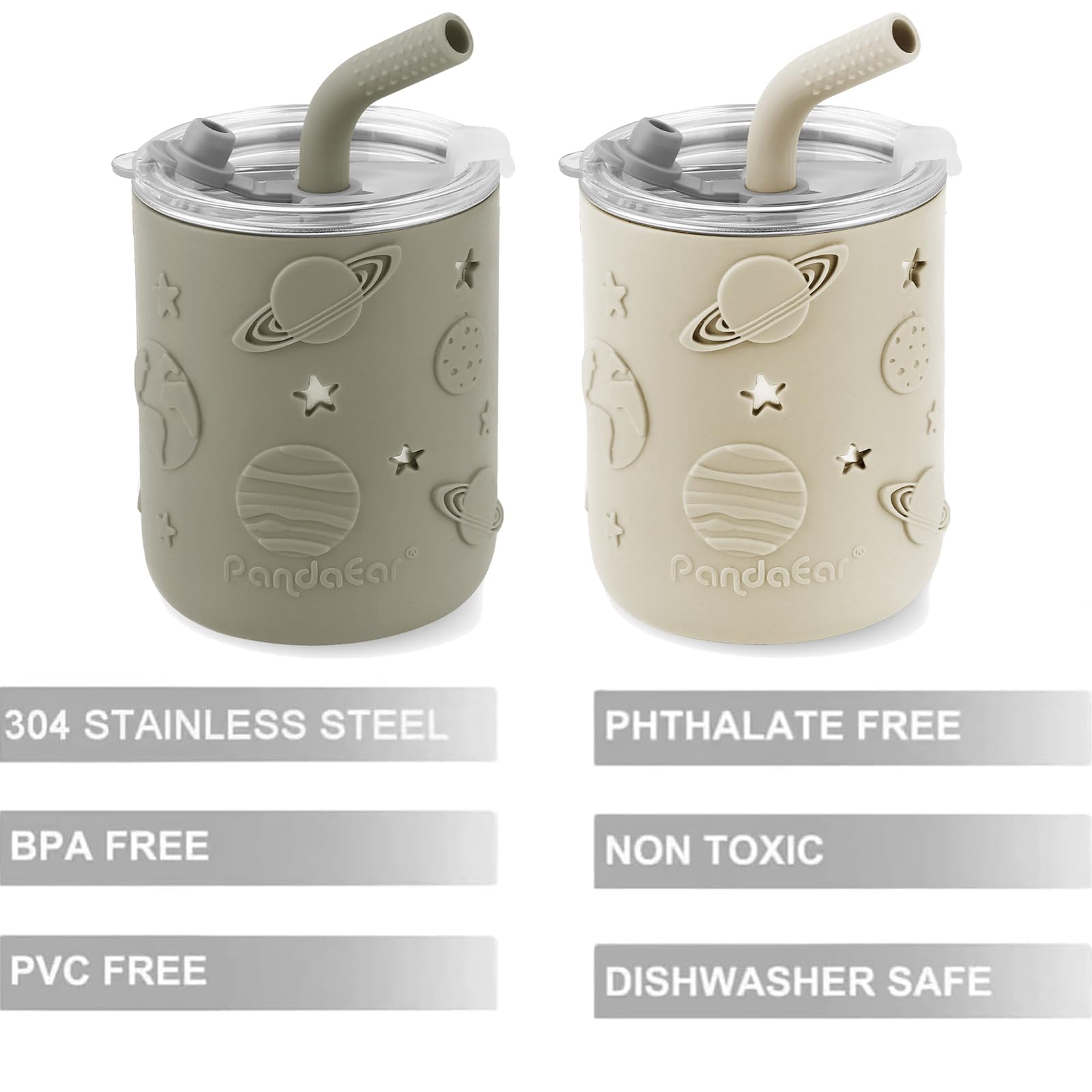 PandaEar stainless steel interior keeps drinks fresh and rust-free.