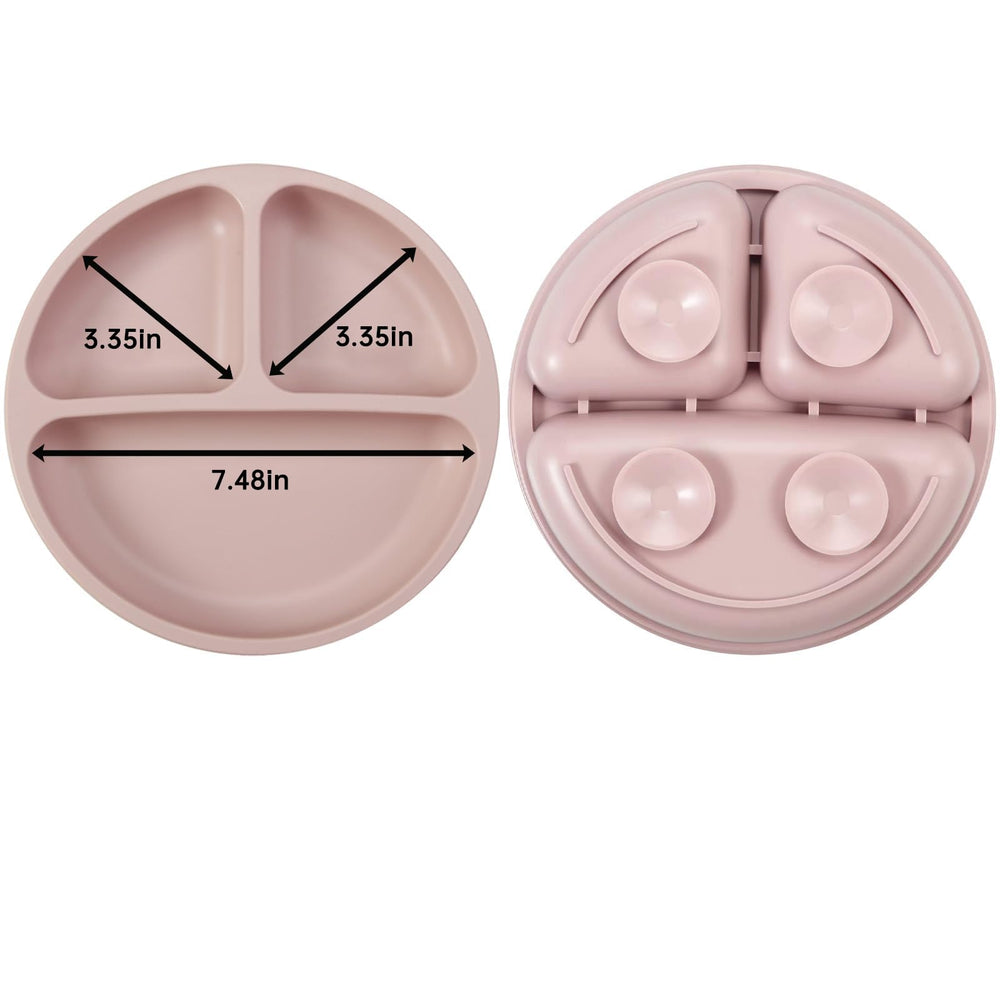PandaEar silicone suction bowl stays in place while babies explore foods.