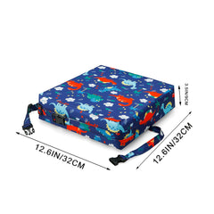 PandaEar booster seat detachable washable cover makes cleanup quick after spills.