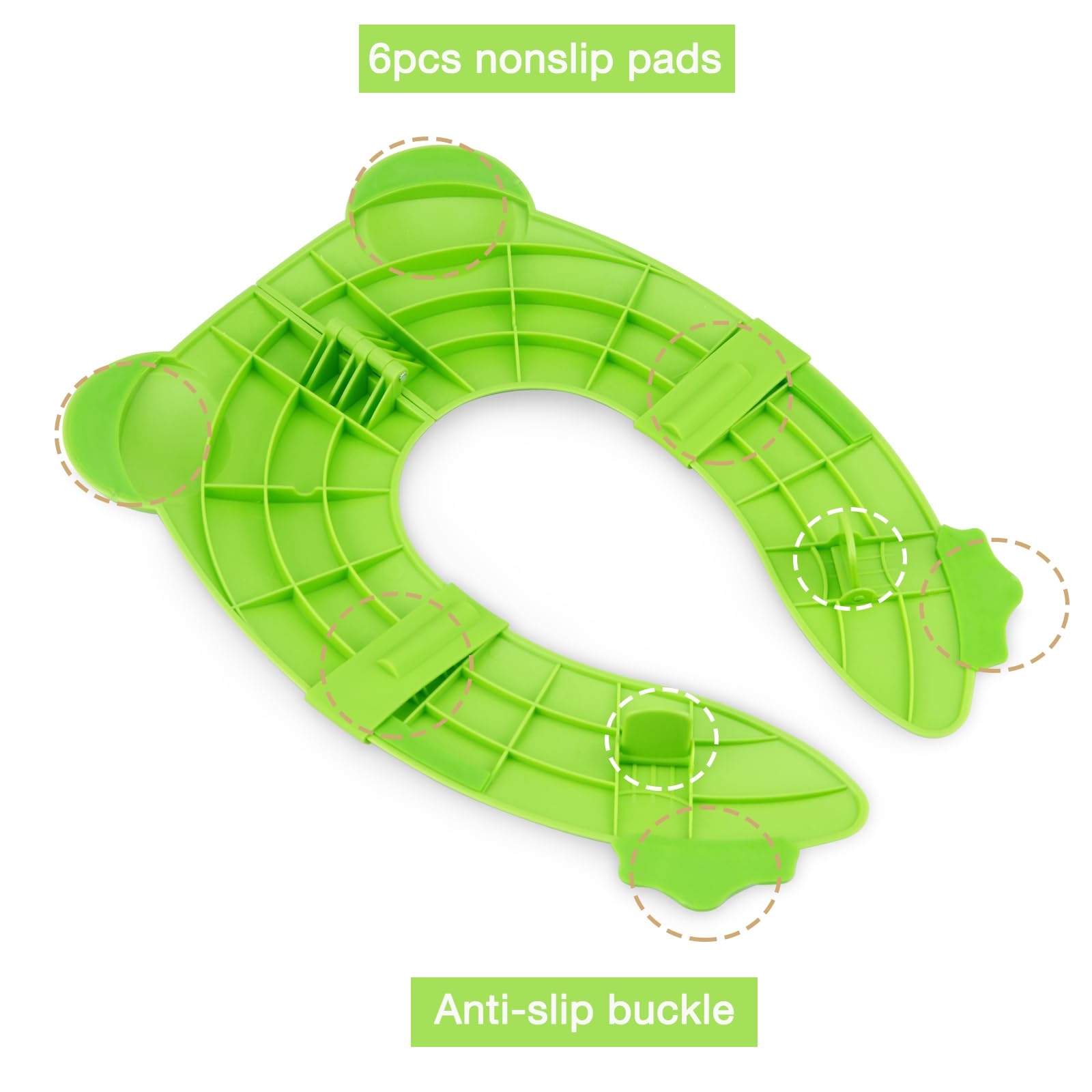 PandaEar silicone pads provide non-slip comfort on toilets.