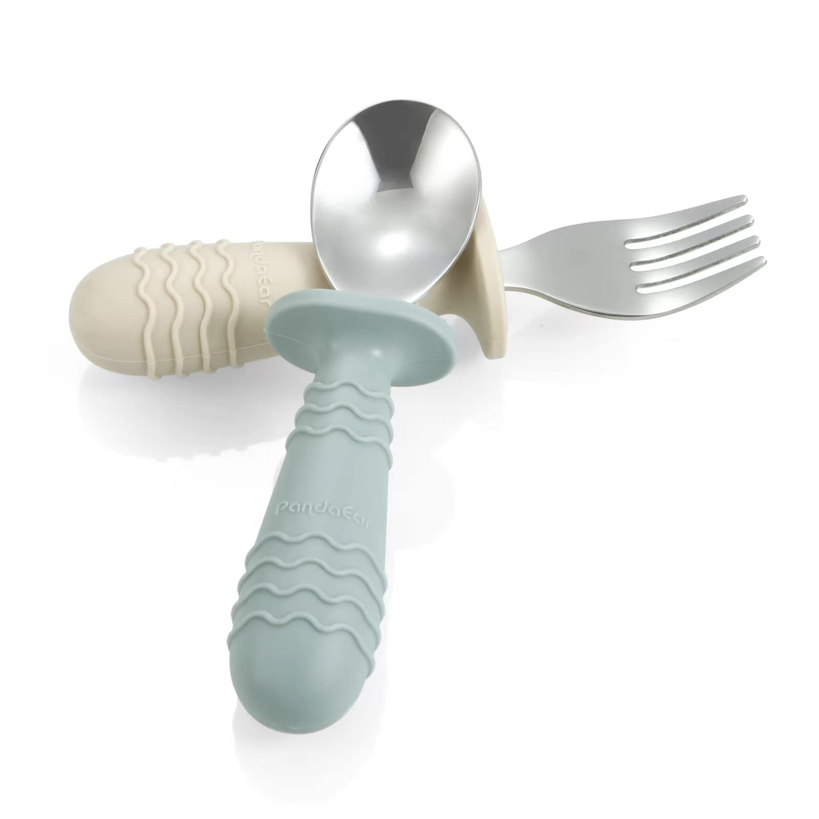 PandaEar silicone grip detail helps little fingers grasp securely