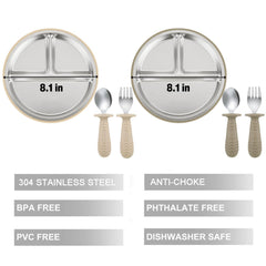 PandaEar utensils forks designed for easy grip to aid self-feeding.