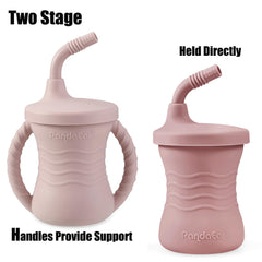 PandaEar weighted-base shows stability aid for steady sips and reduced spills.